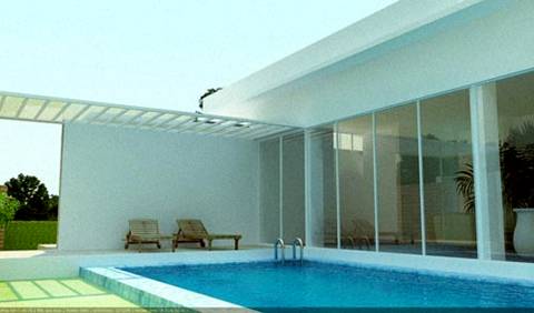Phú Điền - Thiết kế bể bơi trên sân thượng