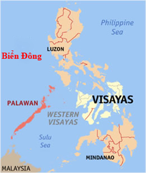 Philippines cho đấu giá khai thác dầu mỏ ở vùng biển gần Palawan (khu vực được tô đỏ). Đồ họa: Oceans.