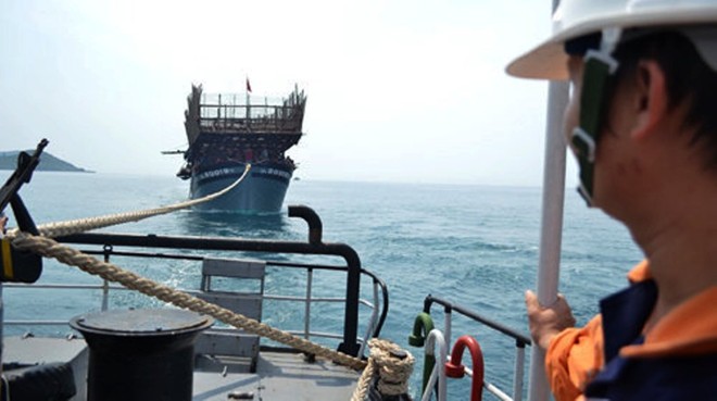 Hình ảnh Hai tàu vận tải đâm nhau trên biển Nha Trang, 8 thuyền viên mất tích số 1