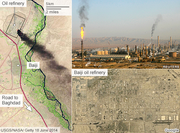 Hình ảnh IS thảm bại tại nhà máy lọc dầu lớn nhất Iraq số 1
