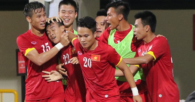 Hình ảnh U23 Việt Nam vẫn có thể bị loại khỏi SEA Games 28 dù đã có 9 điểm số 1