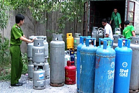 Các bình gas cần được kiểm tra kỹ trước khi đưa vào sử dụng