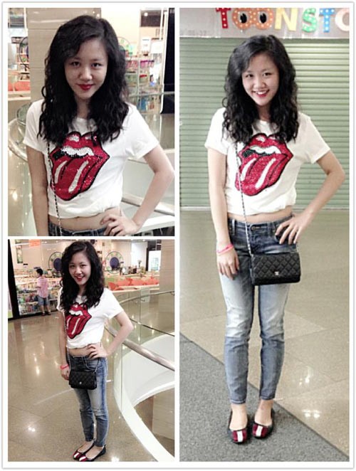 Thời trang thường ngày tươi trẻ của Văn Mai Hương 7 Thời trang thường ngày tươi trẻ của Văn Mai Hương 7
