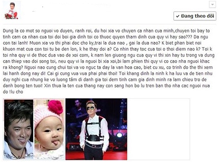 Đàm Vĩnh Hưng bức xúc khi bị cho là dùng con nuôi đánh bóng tên tuổi Đàm Vĩnh Hưng bức xúc khi bị cho là dùng con nuôi đánh bóng tên tuổi 4