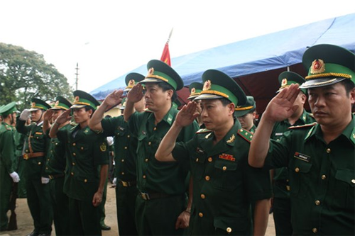Lễ truy điệu chiến sĩ Biên phòng hy sinh trong vụ nhóm người Trung Quốc xả súng
