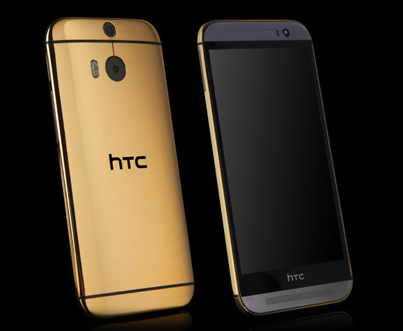 Cận cảnh tuyệt tác HTC One (M8) phiên bản vàng 24k