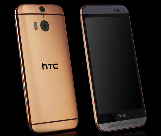 Cận cảnh tuyệt tác HTC One (M8) phiên bản vàng 24k