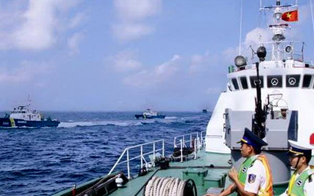 Cảnh sát biển đã tiếp cận vào phía Tây giàn khoan Trung Quốc