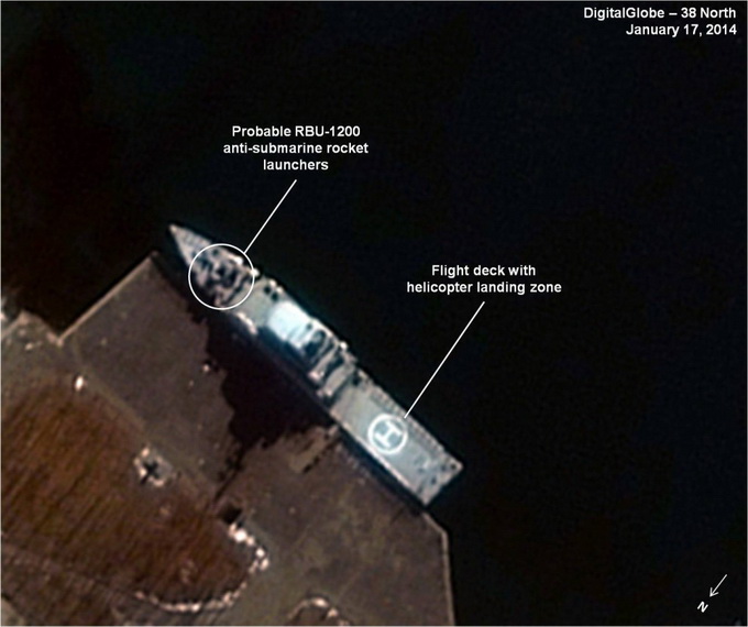 Vệ tinh Mỹ phát hiện 2 tàu chiến cực lớn tại Triều Tiên