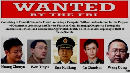 Chân dung 5 sĩ quan Trung Quốc bị Mỹ truy nã vì tội làm gián điệp mạng