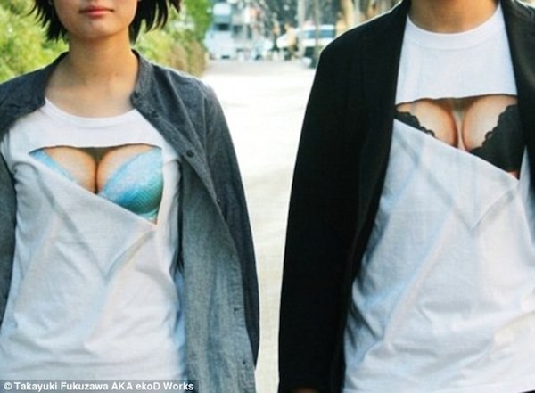 áo 3D,ngực,nhật bản