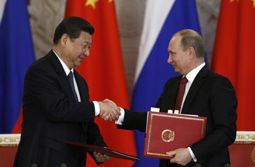 Tổng thống Nga Putin và chủ tịch Trung Quốc Tập Cận Bình