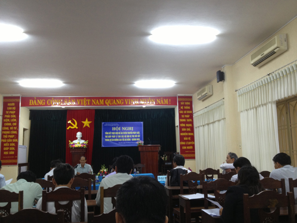 Một hoạt động của trung tâm trợ giúp pháp lý thuộc Hội luật gia tỉnh Quảng Nam