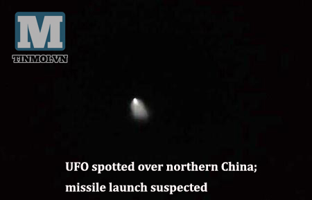 Xuất hiện UFO ở phía bắc Trung Quốc