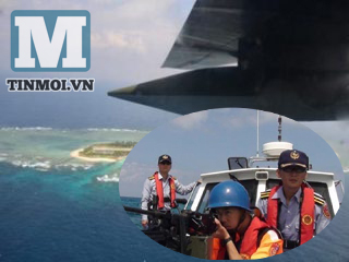 Cảnh sát biển Đài Loan tuần tra trái phép trên đảo Ba Bình của Việt Nam