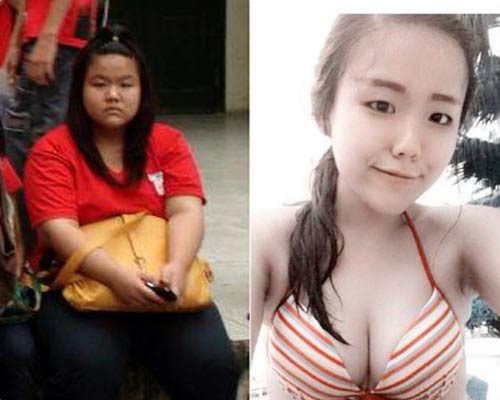 Nữ sinh 9X giảm 53kg trở nên xinh đẹp khác lạ