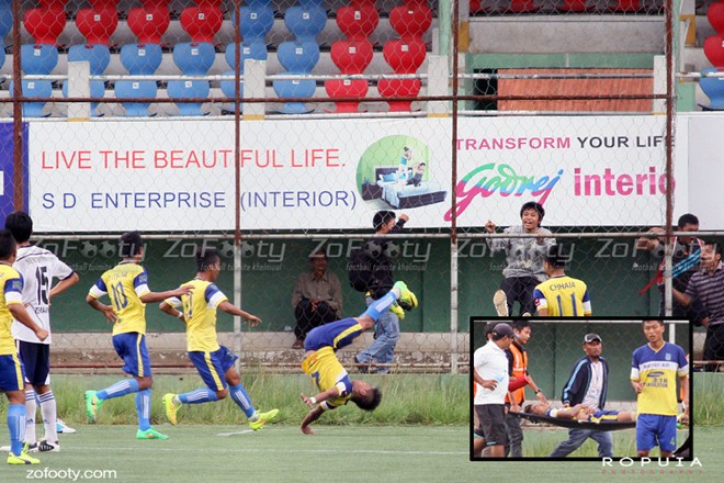 Cầu thủ Ấn Độ tử vong vì nhảy santo ăn mừng bàn thắng gây rúng động