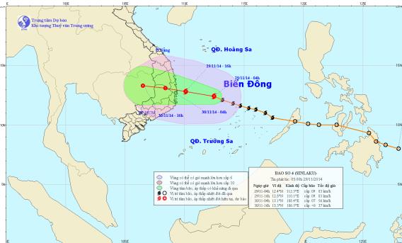 Tin bão số 4: Di chuyển nhanh, uy hiếp các tỉnh Bình Định - Khánh Hoà 5