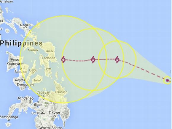 Siêu bão Hagupit: Hình ảnh vệ tinh đường đi của siêu bão Hagupit 11