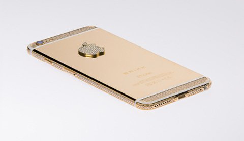 Đại gia chi 1,2 tỷ tậu iPhone 6 Plus mạ vàng, nạm kim cương 6