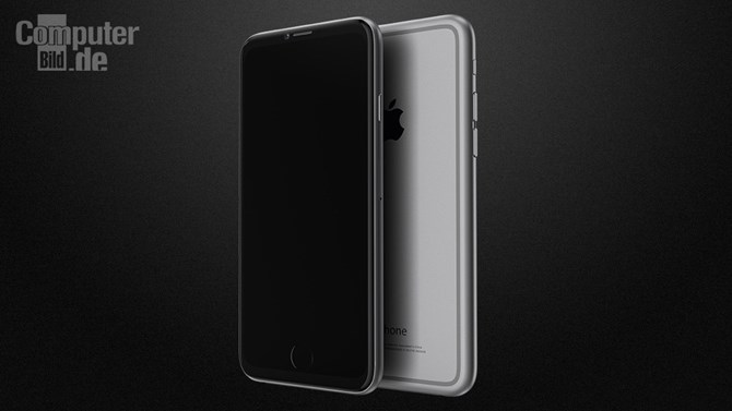 iPhone 7 với thiết kế nút home chìm và logo phát sáng 6