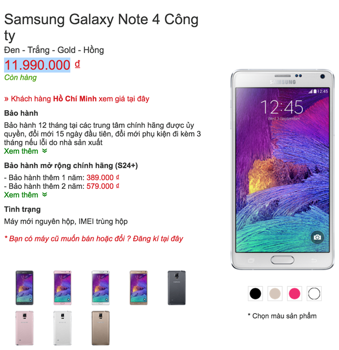 Galaxy S6 và Galaxy Note 4 cùng nhau giảm giá sốc cạnh tranh với Bphone? 2