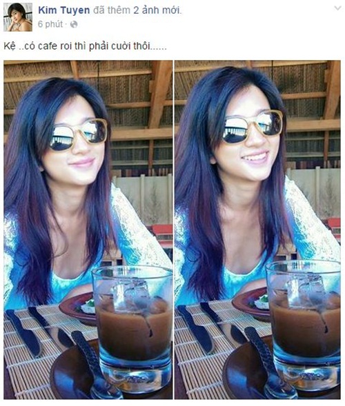 Facebook sao Việt: Quang Lê đăng ảnh thân mật với bạn gái hot girl 8