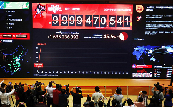Tập đoàn Alibaba đạt doanh thu khổng lồ trong 'Ngày độc thân' 3