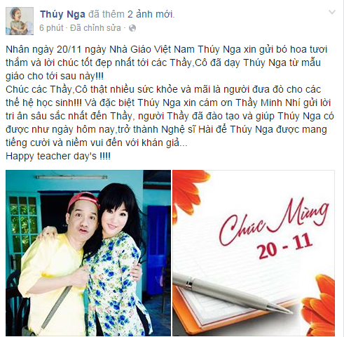 Những lời chúc siêu dễ thương của sao Việt mừng ngày 20/11 6