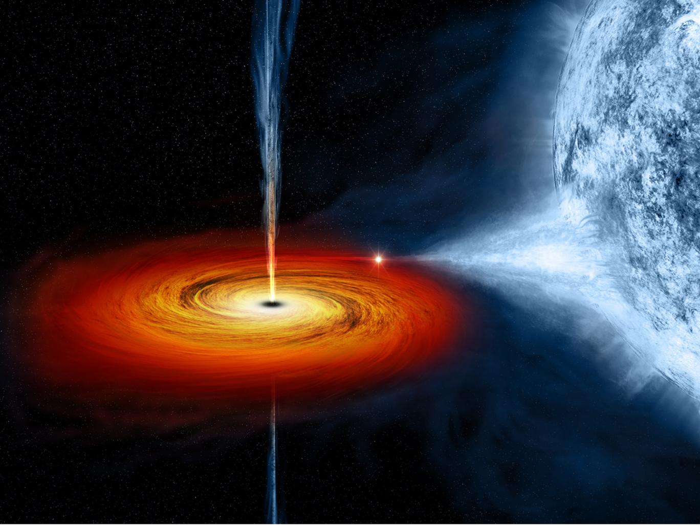 Phát hiện hố đen 'mắc ói' vì nuốt một ngôi sao 1