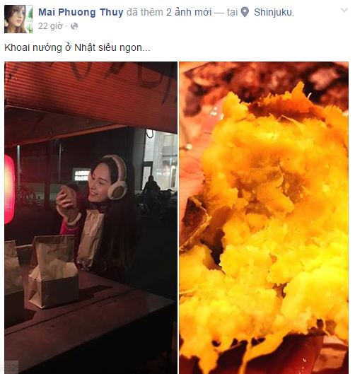 Facebook sao Việt: Phạm Hương thức đêm ngắm hoa fan tặng 8