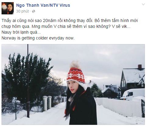 Facebook sao Việt: Phạm Hương thức đêm ngắm hoa fan tặng 9