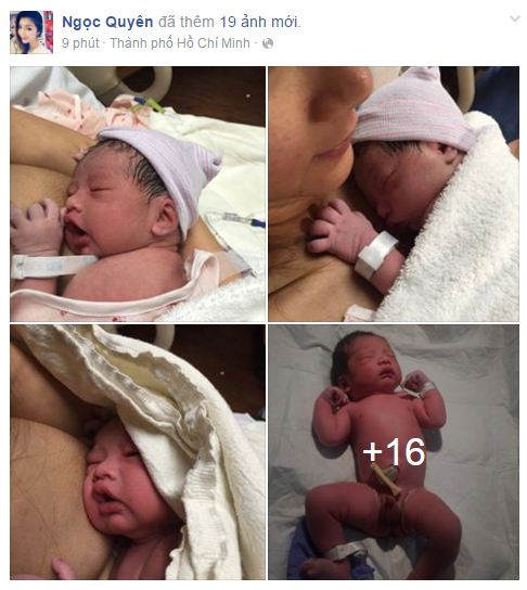 Facebook sao Việt: Ngọc Quyên khoe con trai mới sinh 1 Facebook sao Việt: Ngọc Quyên khoe con trai mới sinh 1