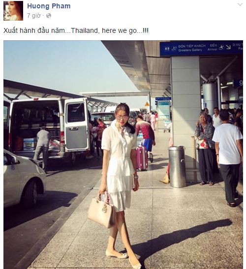 Facebook sao Việt: Phạm Hương rạng rỡ trên đất Thái 1 Facebook sao Việt: Phạm Hương rạng rỡ trên đất Thái 1