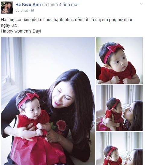 Facebook sao Việt: Những lời chúc mừng ngày 8/3 của sao Việt nhé 7