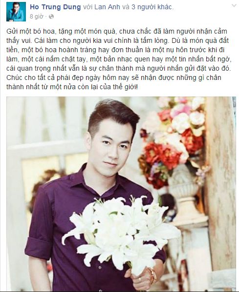 Facebook sao Việt: Những lời chúc mừng ngày 8/3 của sao Việt nhé 9