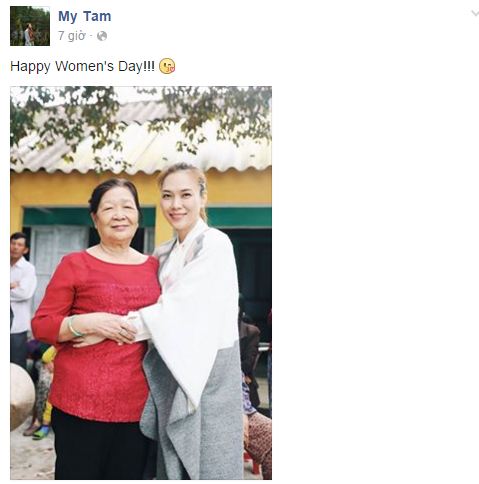 Facebook sao Việt: Những lời chúc mừng ngày 8/3 của sao Việt nhé 14