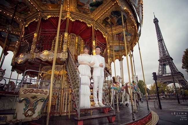 Bộ ảnh cưới tuyệt đẹp của vợ chồng Trấn Thành chụp tại Paris 7 Bộ ảnh cưới tuyệt đẹp của vợ chồng Trấn Thành chụp tại Paris 7