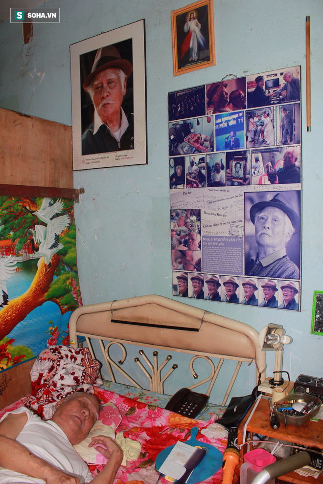 Nơi sống ẩm mốc, cô quạnh, không con cái của nhạc sĩ 92 tuổi - Nguyễn Văn Tý - Ảnh 11.