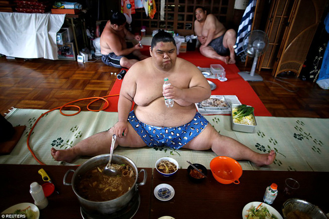Vén màn cuộc sống của các đấu sĩ sumo tinh nhuệ tại Nhật Bản: Nạp 8.000 calo/ngày, phải thở bằng máy oxy khi ngủ - Ảnh 5.