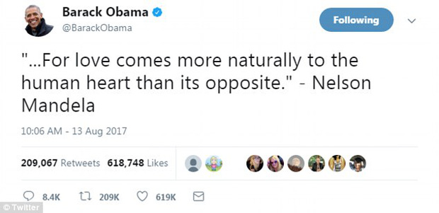 Cựu Tổng thống Mỹ Barack Obama đã xô đổ kỷ lục trên Twitter với dòng tweet nổi tiếng nhất mọi thời đại - Ảnh 3.