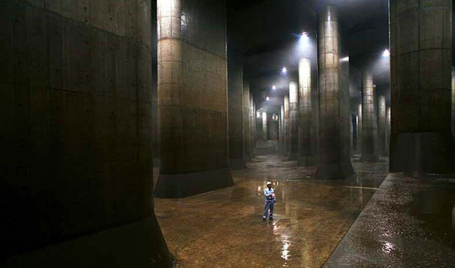 Giải mật cống ngầm lớn nhất thế giới ở Nhật, siêu bão mưa 3 ngày liền cũng không ngập - Ảnh 5.