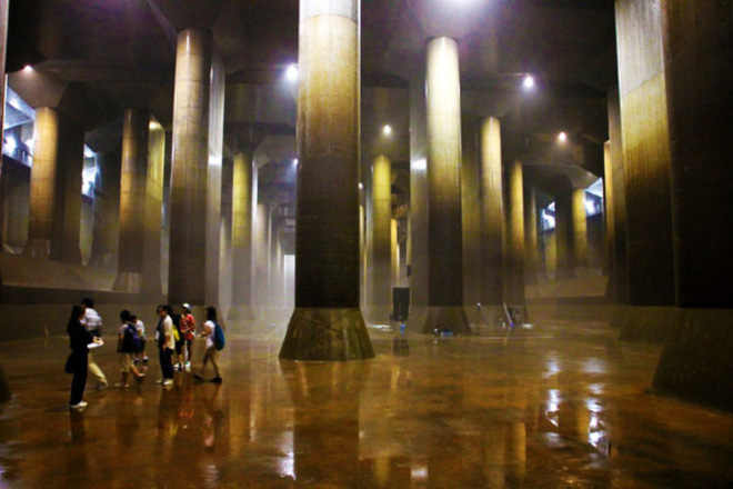 Giải mật cống ngầm lớn nhất thế giới ở Nhật, siêu bão mưa 3 ngày liền cũng không ngập - Ảnh 9.