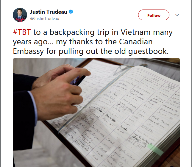 Thủ tướng Canada Justin Trudeau tiết lộ từng du lịch bụi đến Việt Nam đón Tết - Ảnh 1.