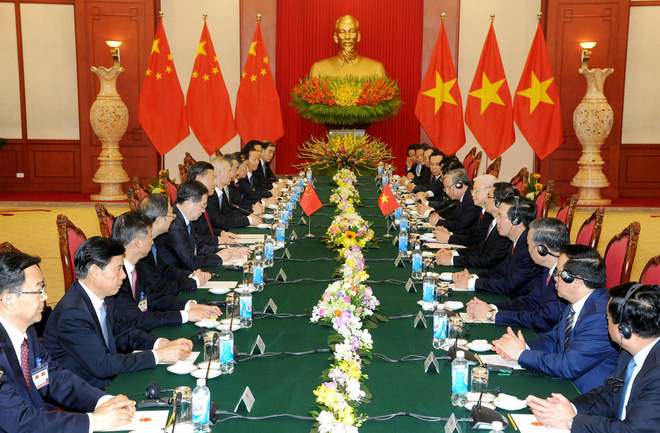 Tổng Bí thư Nguyễn Phú Trọng hội đàm với Tổng Bí thư, Chủ tịch Trung Quốc Tập Cận Bình - Ảnh 1.