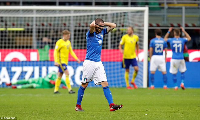 Italia mất vé dự World Cup 2018: Buffon khóc trong đau đớn, De Rossi điên tiết mắng HLV - Ảnh 4.