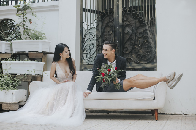 Khiến MXH “sục sôi” vì chụp ảnh cưới với chú rể đẹp như tài tử, cô dâu tiết lộ chuyện tình 1 năm ngọt ngào - Ảnh 9.
