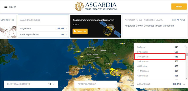 Quốc gia vũ trụ tự xưng Asgardia: Việt Nam có 519 người đã đăng ký thành công? - Ảnh 3.
