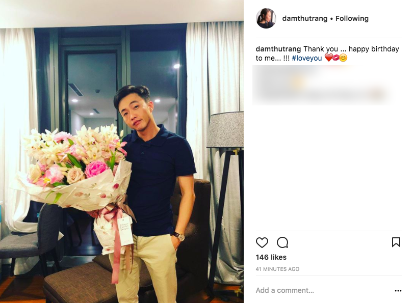 Lần đầu đăng ảnh cận mặt Cường Đô La, Đàm Thu Trang ngọt ngào nói lời yêu bạn trai trong ngày sinh nhật - Ảnh 1.