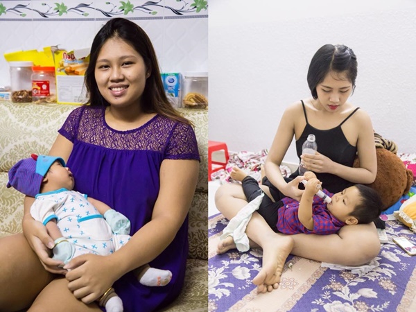 Bà mẹ tăng đến 100kg khi mang bầu, sau khi sinh lột xác còn xinh hơn thời con gái - Ảnh 1.
